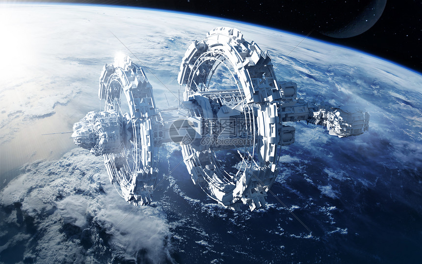 太空衛星空間站場景圖片素材_免費下載_obj圖片格式_VRF高清圖片401131556